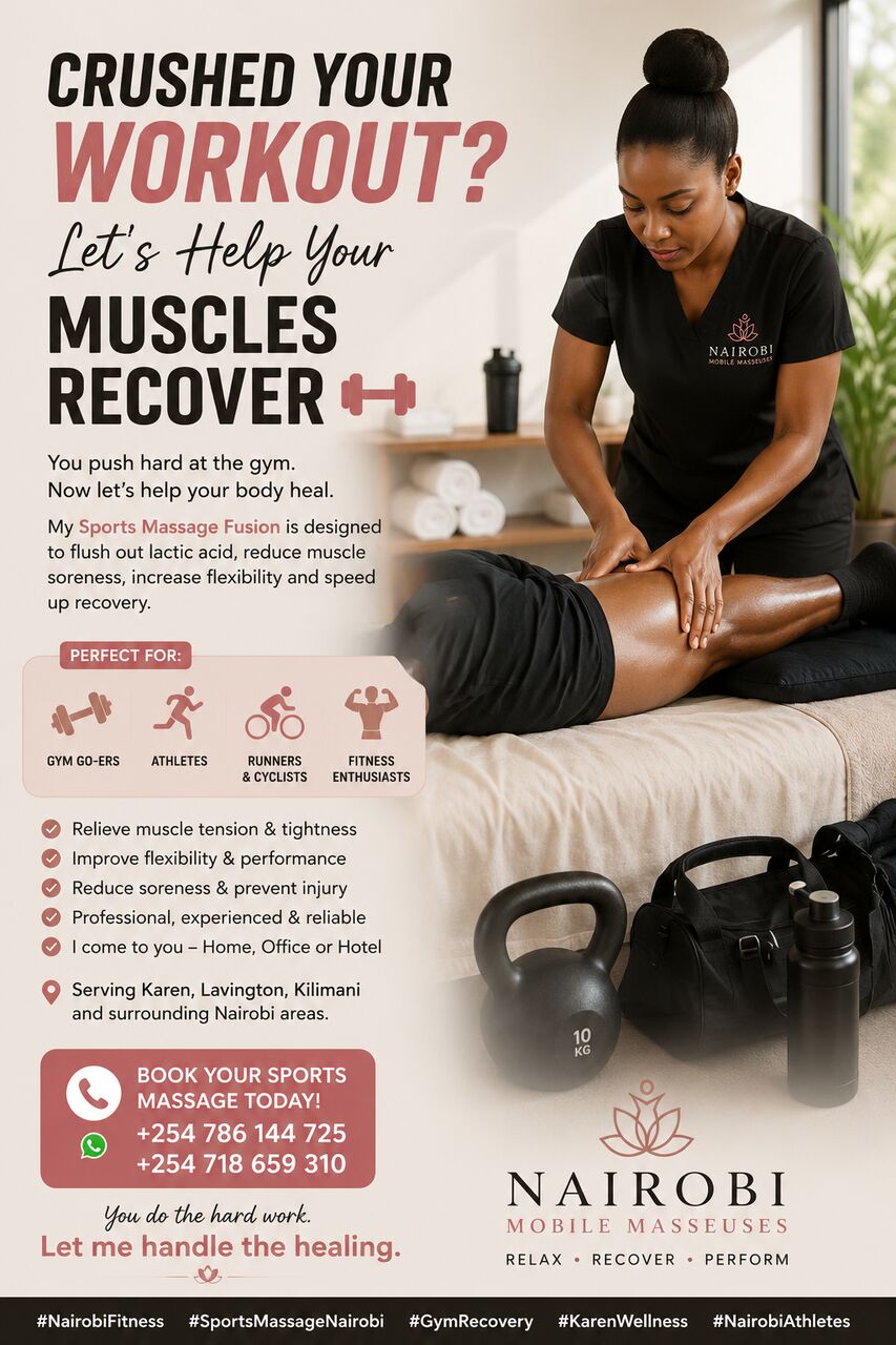 Nairobi, Health, Crushed Your Workout? Let