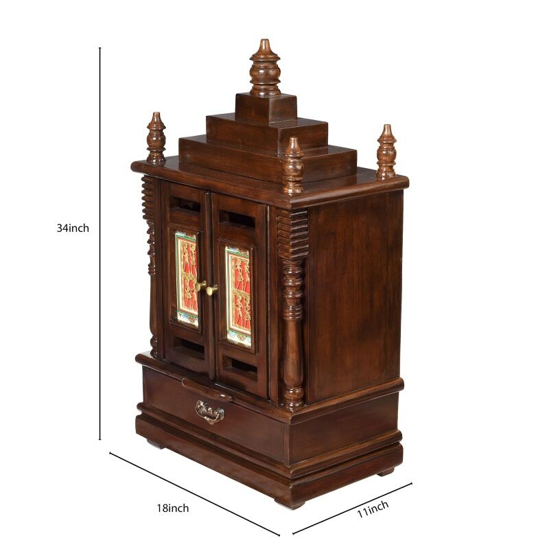 Mumbai, Furniture, INR 36259,  Wooden Pooja Mandir Online For Modern & Traditional Homes