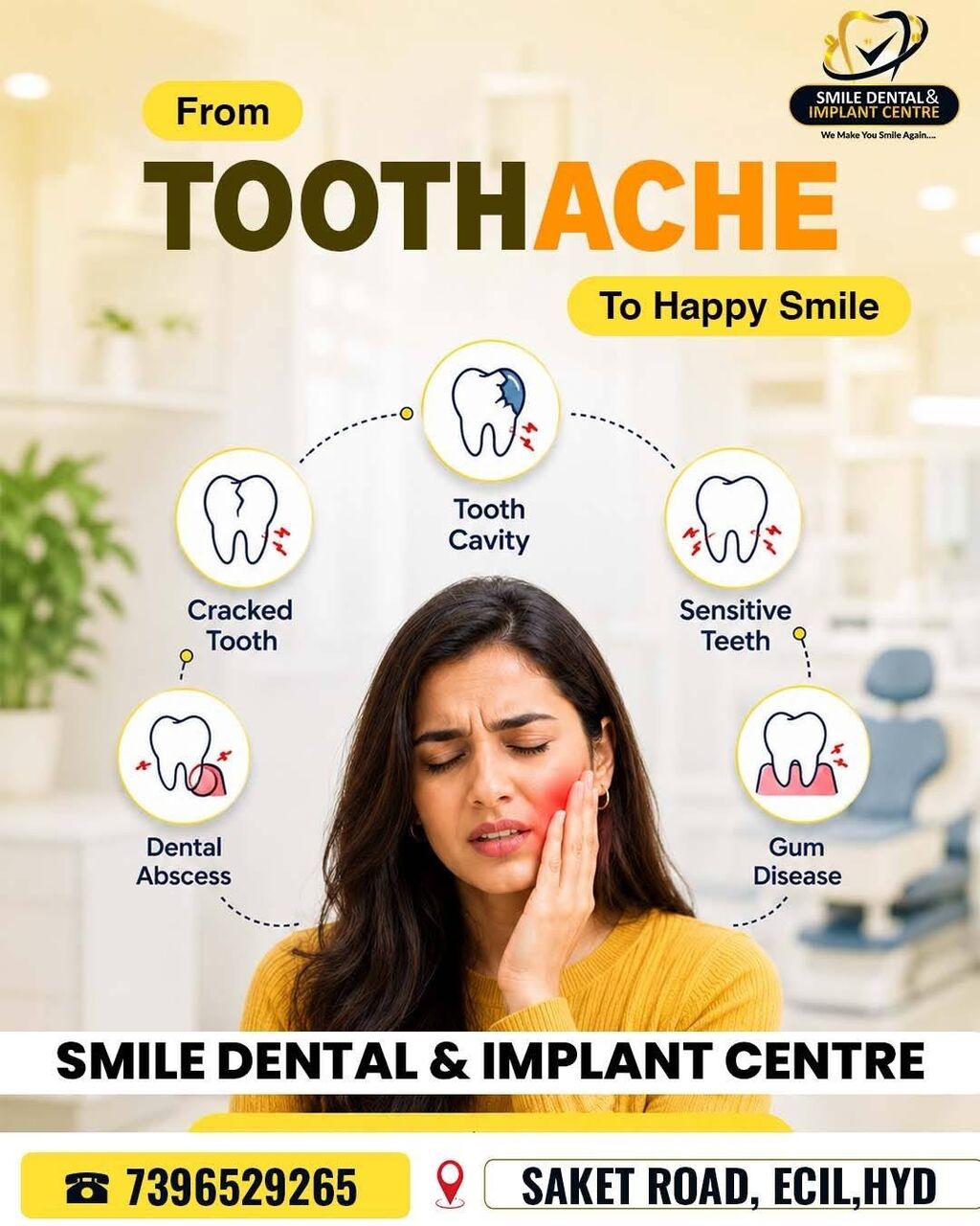 Hyderabad, Dental, Advanced Painless Dentistry In AS Rao Nagar, Hyderabad