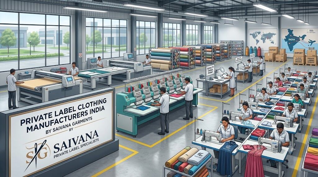 Faridabad, Business, Private Label Clothing Manufacturers India - Saivana Garments