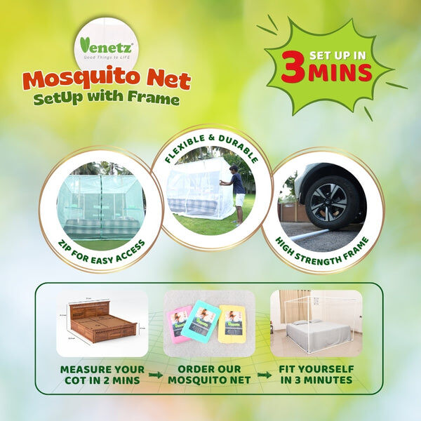 Mumbai, Household Items, INR 3,  Shop Ready-to-Install Mosquito Nets For Indian Homes