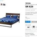 SAR 450,  IKEA QUEEN BED With Free Mattress