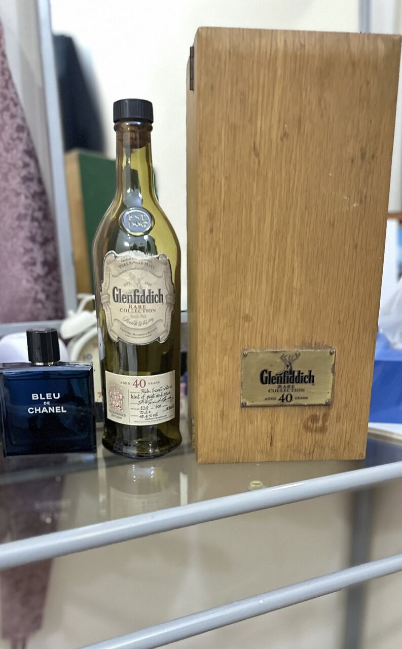 Ras Rumman, Appliances, BHD 200,  Glenfiddich 40 Years Empty Bottle
