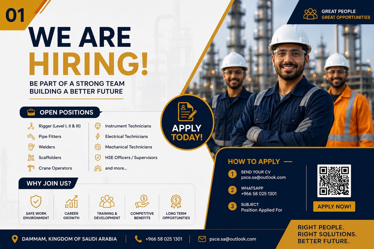 Dammam, Jobs, Aramco Rigger Level 1 & Level 2 Jobs In Saudi Arabia &ndash; Local Transfer Required