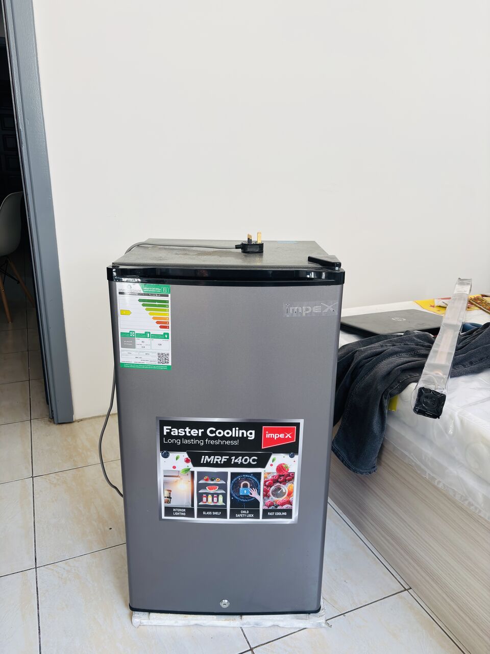 Al Malaz, Electronics, SAR 300,  ثلاجة إمبكس بأبواب مزدوجة Impx S/D RefgtrIMRF140C 83L Sl