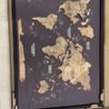 SAR 750, Enjoy The Wood 3D Wooden World Map – Black | Premium Wall Art | Brand New