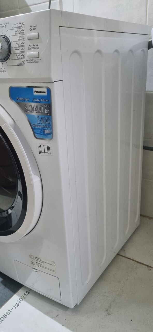 Al Kharj, Appliances, SAR 1000,  Panasonic Front Load Fully Automatic Washing Machine With Dryer - 1000 SR