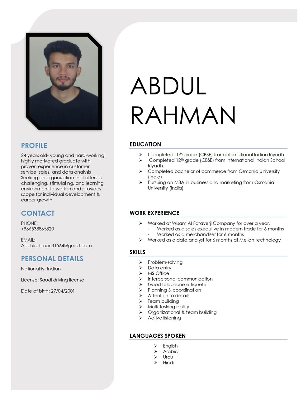 Riyadh, Job Seekers, Looking For A Job Opportunity In Sales Or Logistics