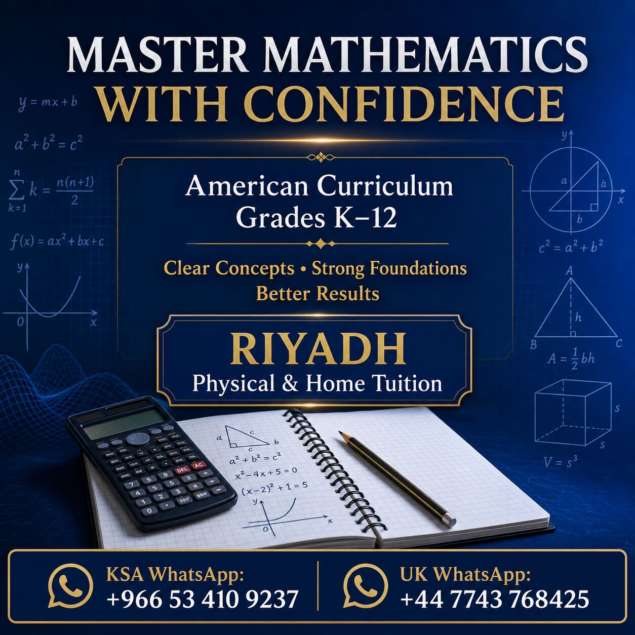 Olaya, Lessons Offered, Master Mathematics With Confidence | American Curriculum Tutor &ndash; Riyadh