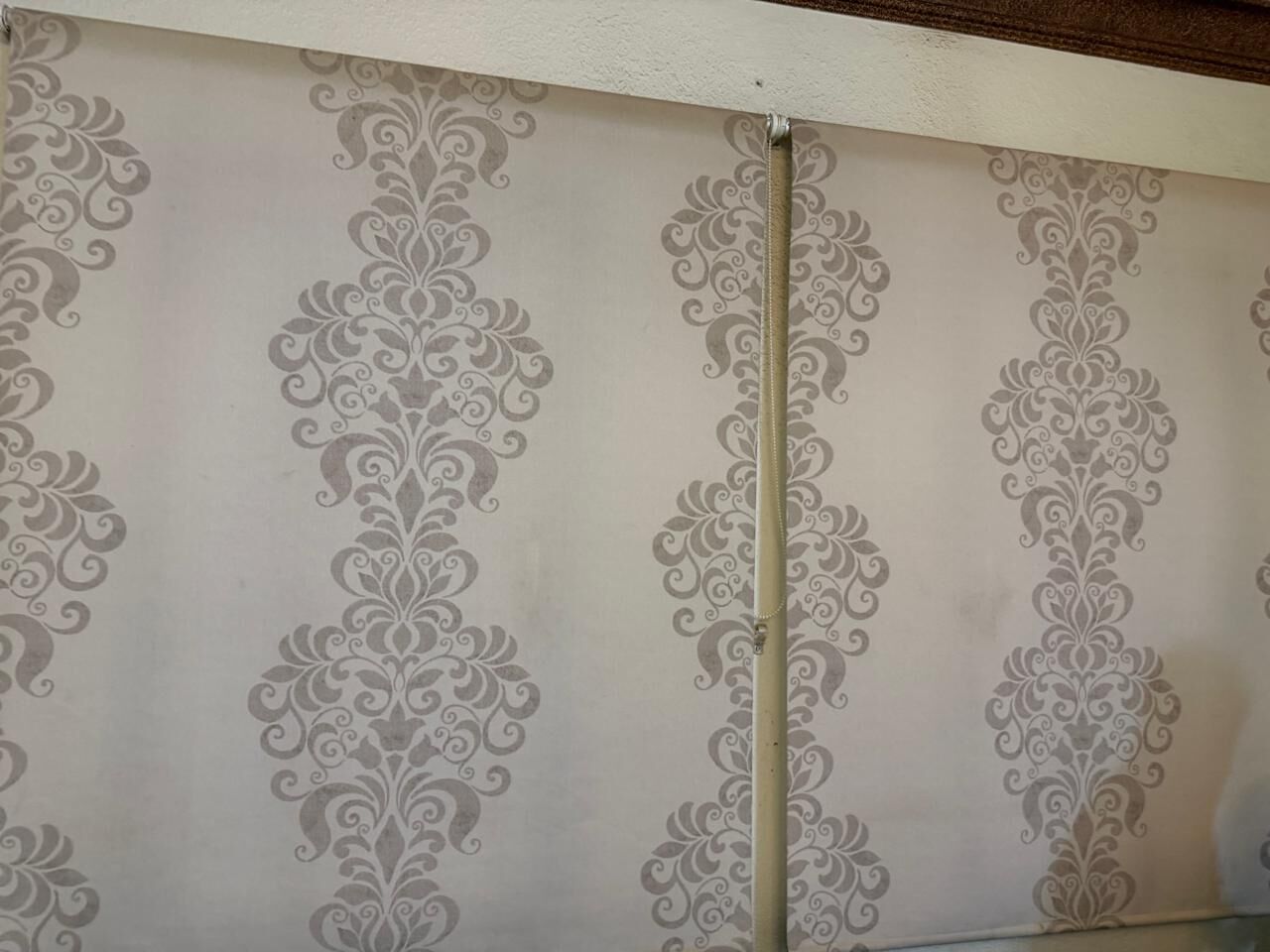 Al Muruj, Household Items, SAR 50,  White Beautiful Rose Print Floral Roller Blinds