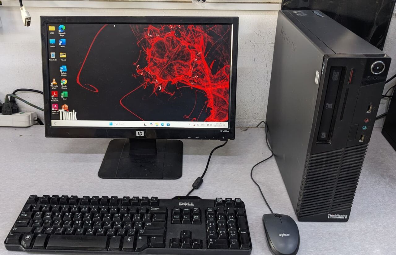 Manama, Computers, BHD 58,  Lenovo Core I7 PC 8GB RAM 120GB SSD + 500GB HDD 19" Monitor OS Pro & Office Ready To Use
