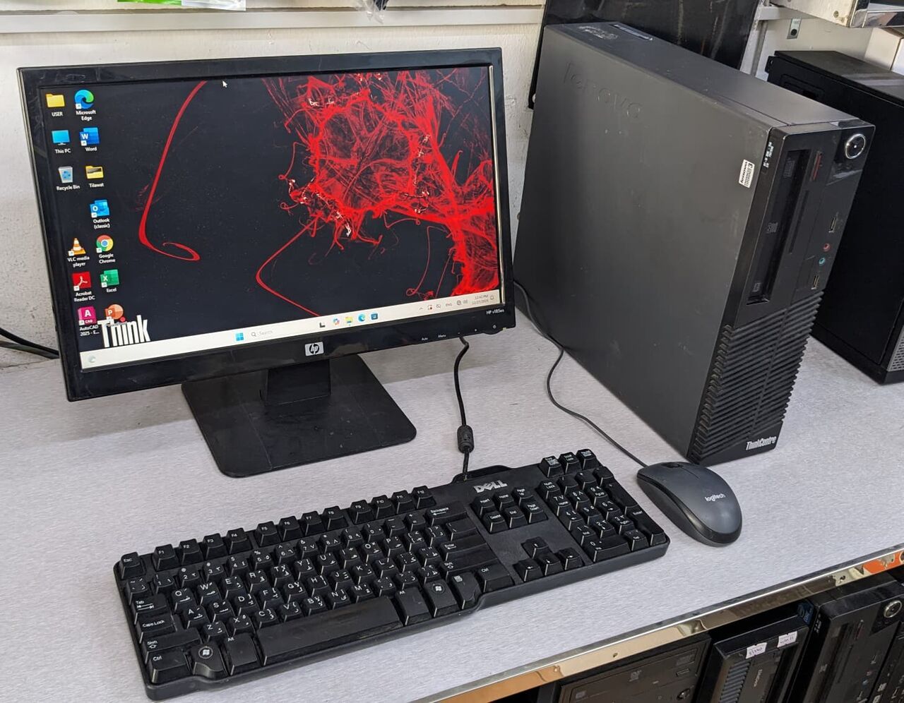 Manama, Computers, BHD 58,  Lenovo Core I7 PC 8GB RAM 120GB SSD + 500GB HDD 19" Monitor OS Pro & Office Ready To Use