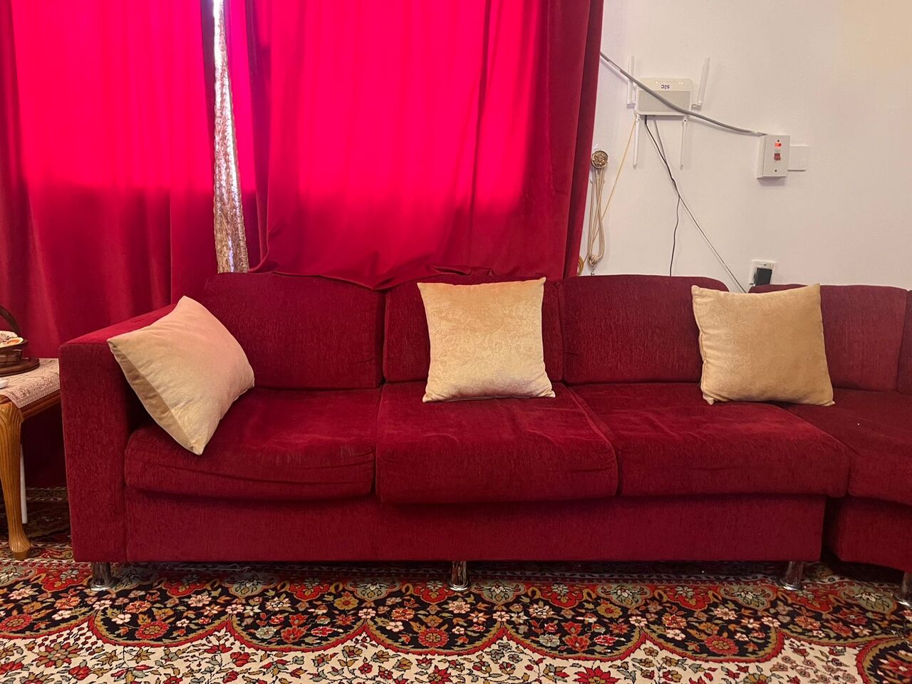 Sulai, Household Items, SAR 800,  Sofa Set For Sale ( 7 Seater + 2 Seater ) With Curtains