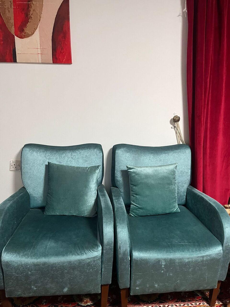 Sulai, Household Items, SAR 800,  Sofa Set For Sale ( 7 Seater + 2 Seater ) With Curtains