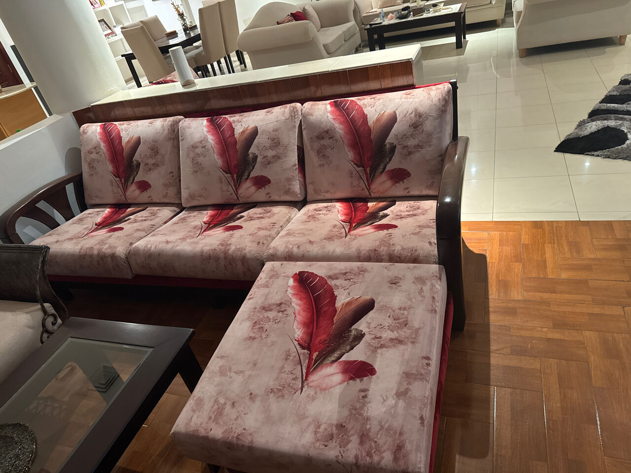 Juffair, Furniture, BHD 75,  Three Seater L Shape Sofa