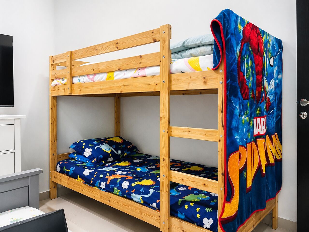 Riyadh, Furniture, SAR 750,  IKEA MYDAL Bunk Bed Frame With 2 Mattresses