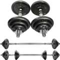 SAR 150,  Dumbbell /barbell Set - 20kg Cast Iron Adjustable
