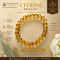 INR 1800,  Yellow Citrine Bracelet Lucky Crystals Prosperity Wristband