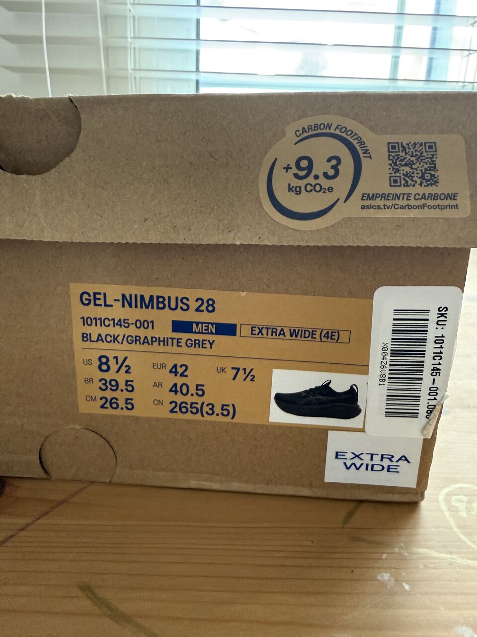 Dammam, Sporting Goods, SAR 650,  Brand New ASICS GEL-NIMBUS 28 (4E Extra Wide) &ndash; Never Used