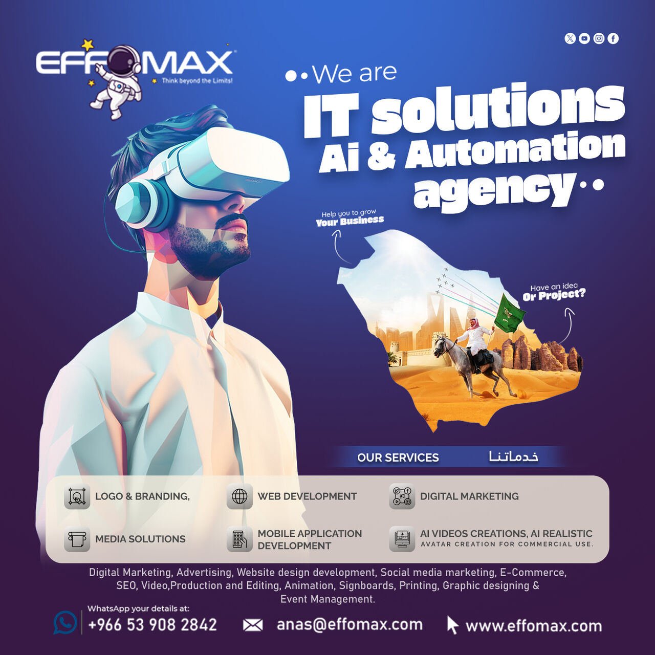 Riyadh, Software Development, AI Video Production | Website Development | Digital Marketing | IT Services &ndash; Effomax