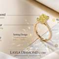 GBP 5500,  Premium Diamond Engagement Rings Featuring Rare Yellow Diamonds
