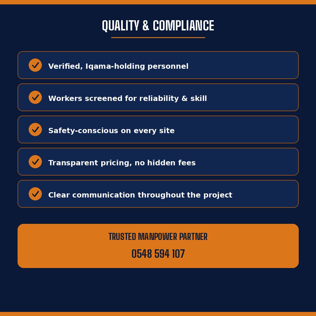 Riyadh, Labor/Moving, Professional Manpower Supply - Construction, Labor & Logistics - Riyadh