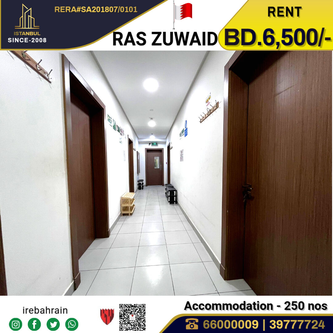 Asker, Staff Accommodation, BHD 6500,  BAPCO Approved Labor Accommodation (250 Peoples ) In Ras Zuwaid