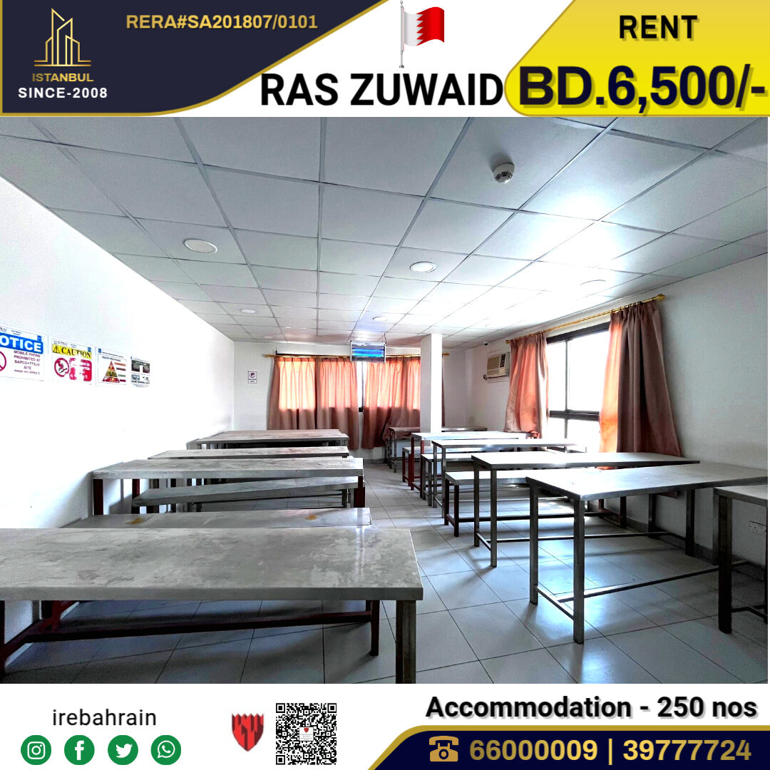Asker, Staff Accommodation, BHD 6500,  BAPCO Approved Labor Accommodation (250 Peoples ) In Ras Zuwaid