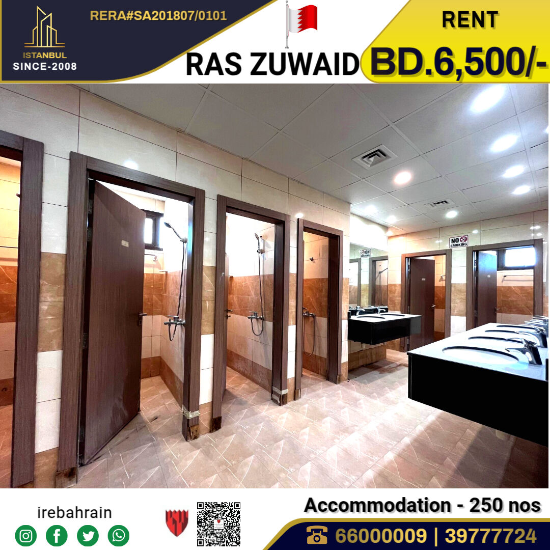 Asker, Staff Accommodation, BHD 6500,  BAPCO Approved Labor Accommodation (250 Peoples ) In Ras Zuwaid