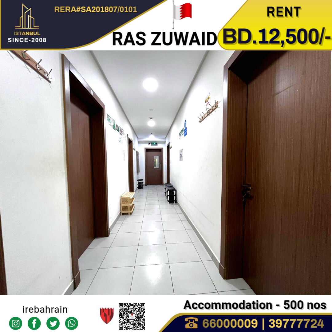 Asker, Staff Accommodation, BHD 12500,  BAPCO Approved Labor Accommodation (500 Peoples ) In Ras Zuwaid