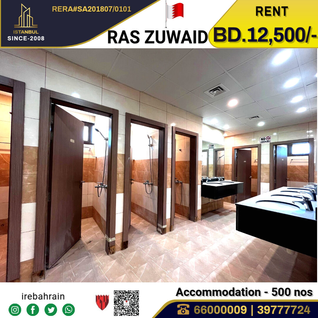Asker, Staff Accommodation, BHD 12500,  BAPCO Approved Labor Accommodation (500 Peoples ) In Ras Zuwaid