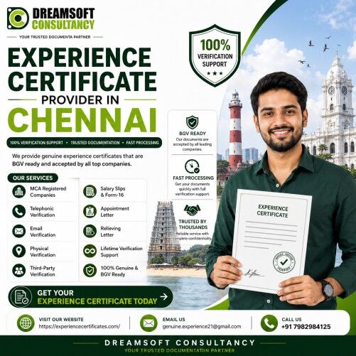 Chennai, Legal, Get BGV-Ready Experience Certificates In Chennai