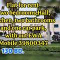 BHD 130/month,  2 BR,  2BHK Flat On Rent