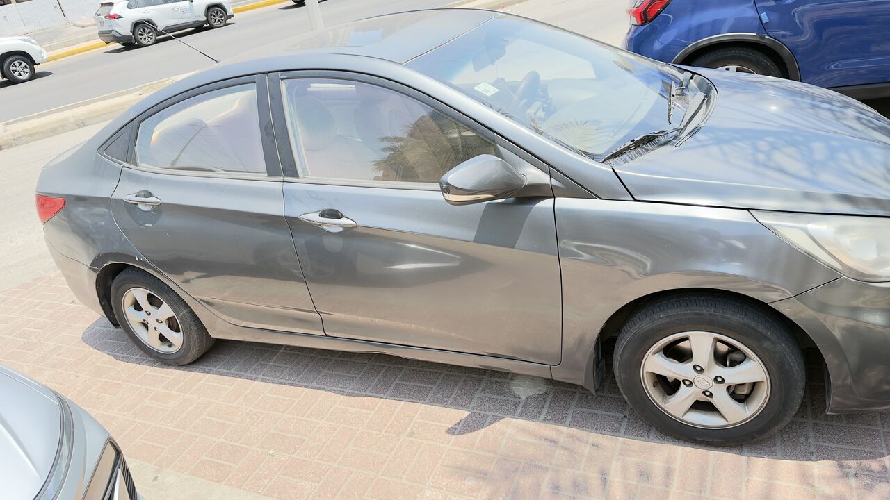 Jubail, Vehicles, Cars & Trucks , SAR 20500,  Hyundai Accent,  2013,  Automatic,  176000 KM,   Is In Good Condition With Sunroof,digital Display.