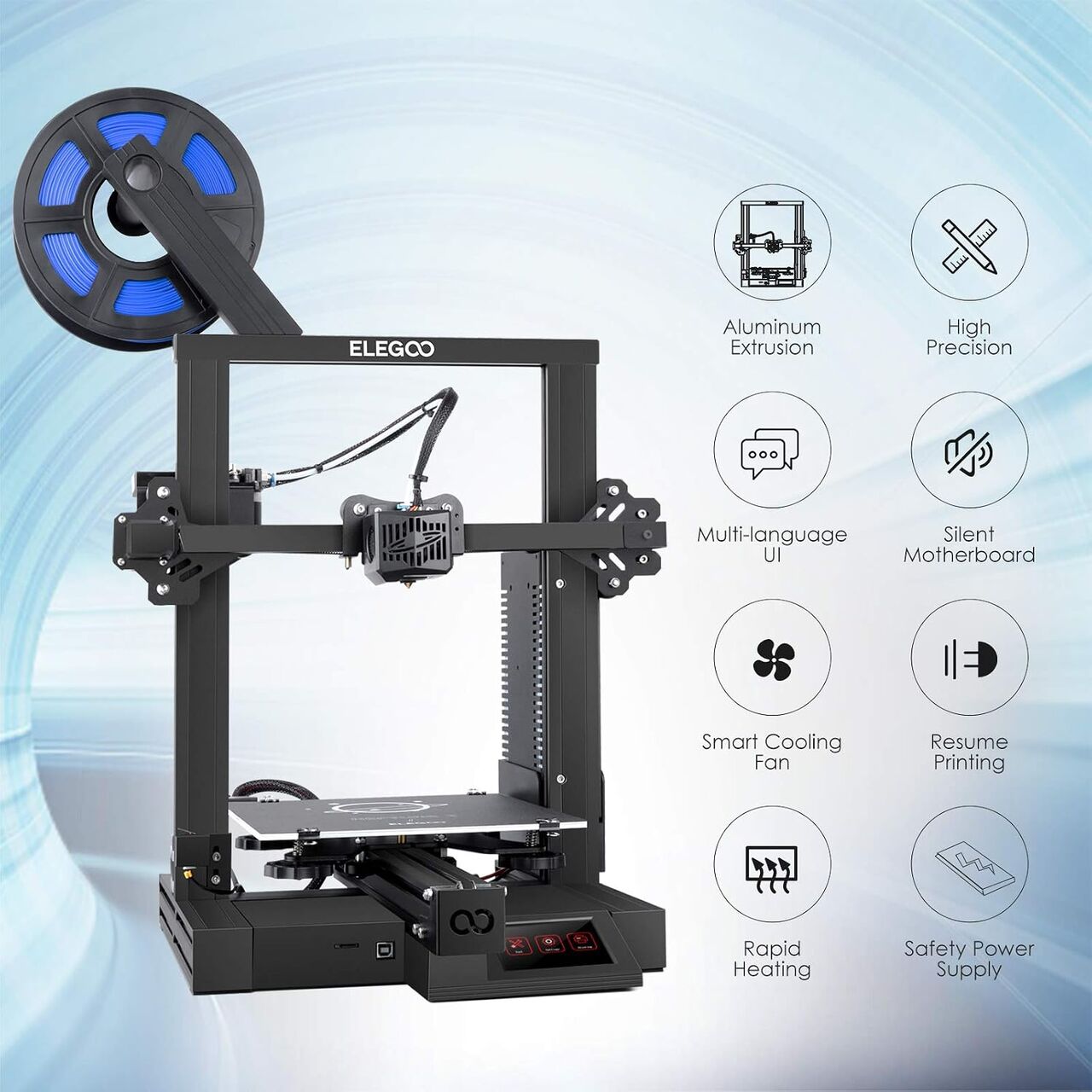 Mushrefah, Computers, SAR 1000,  ELEGOO 3D Printer Neptune 2 FDM 3D Printer