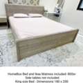 SAR 800,  Great Condition HomeBox Bed With Ikea Mattress For Sale