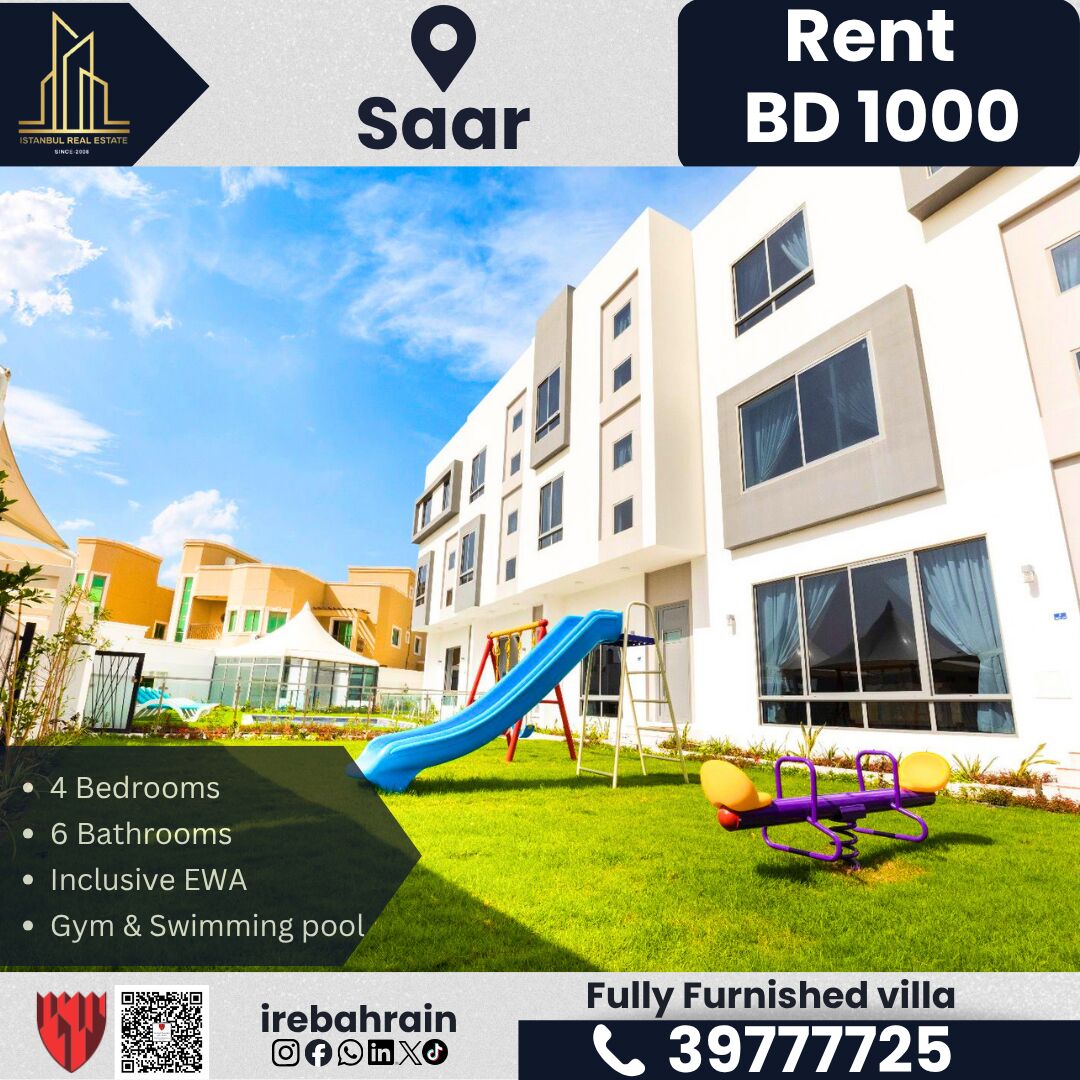 Saar, Villas, BHD 1000,  Furnished,  Fully Furnished Luxury Villa For Rent &ndash; Saar | BD 1,000/- (Inclusive Of EWA)
