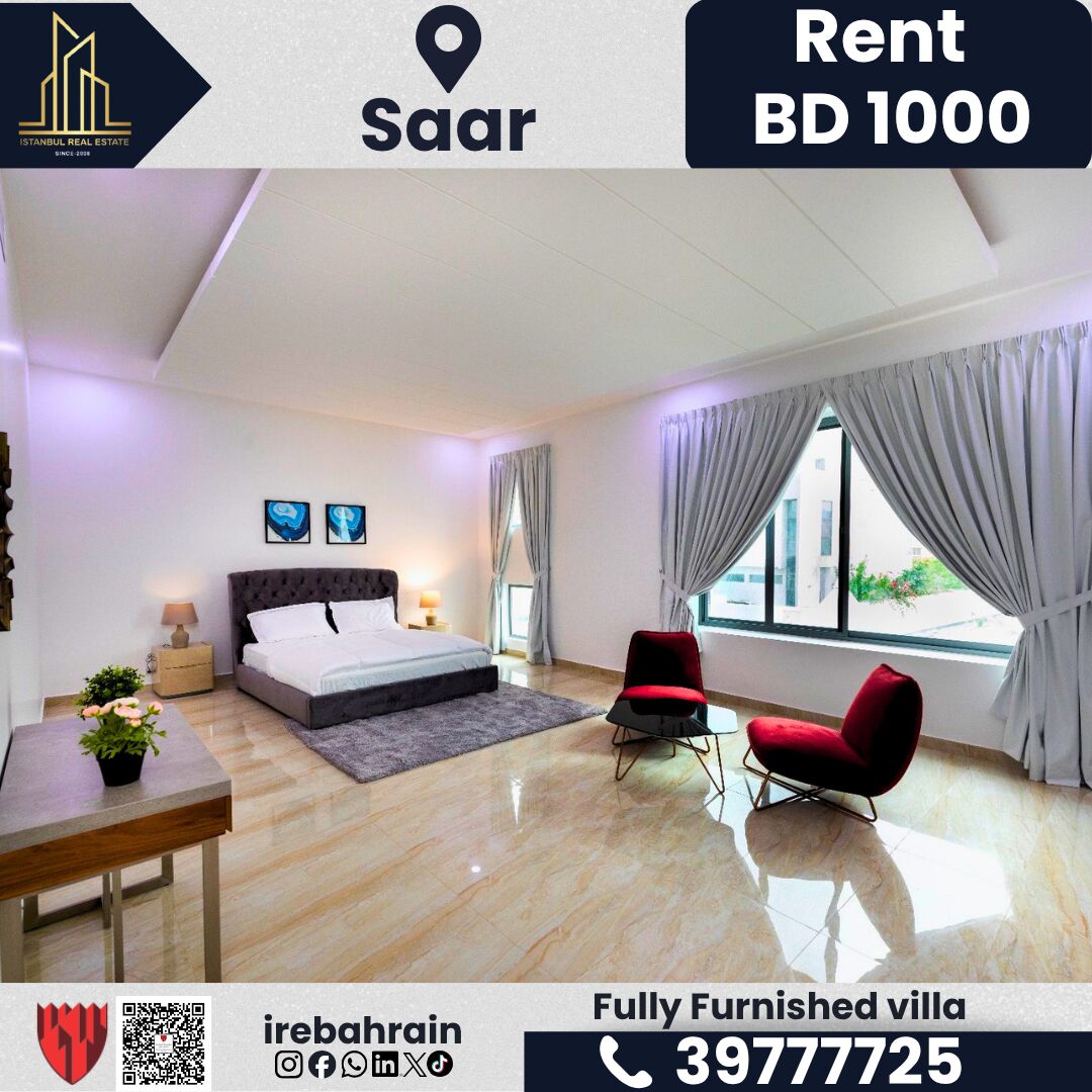 Saar, Villas, BHD 1000,  Furnished,  Fully Furnished Luxury Villa For Rent &ndash; Saar | BD 1,000/- (Inclusive Of EWA)