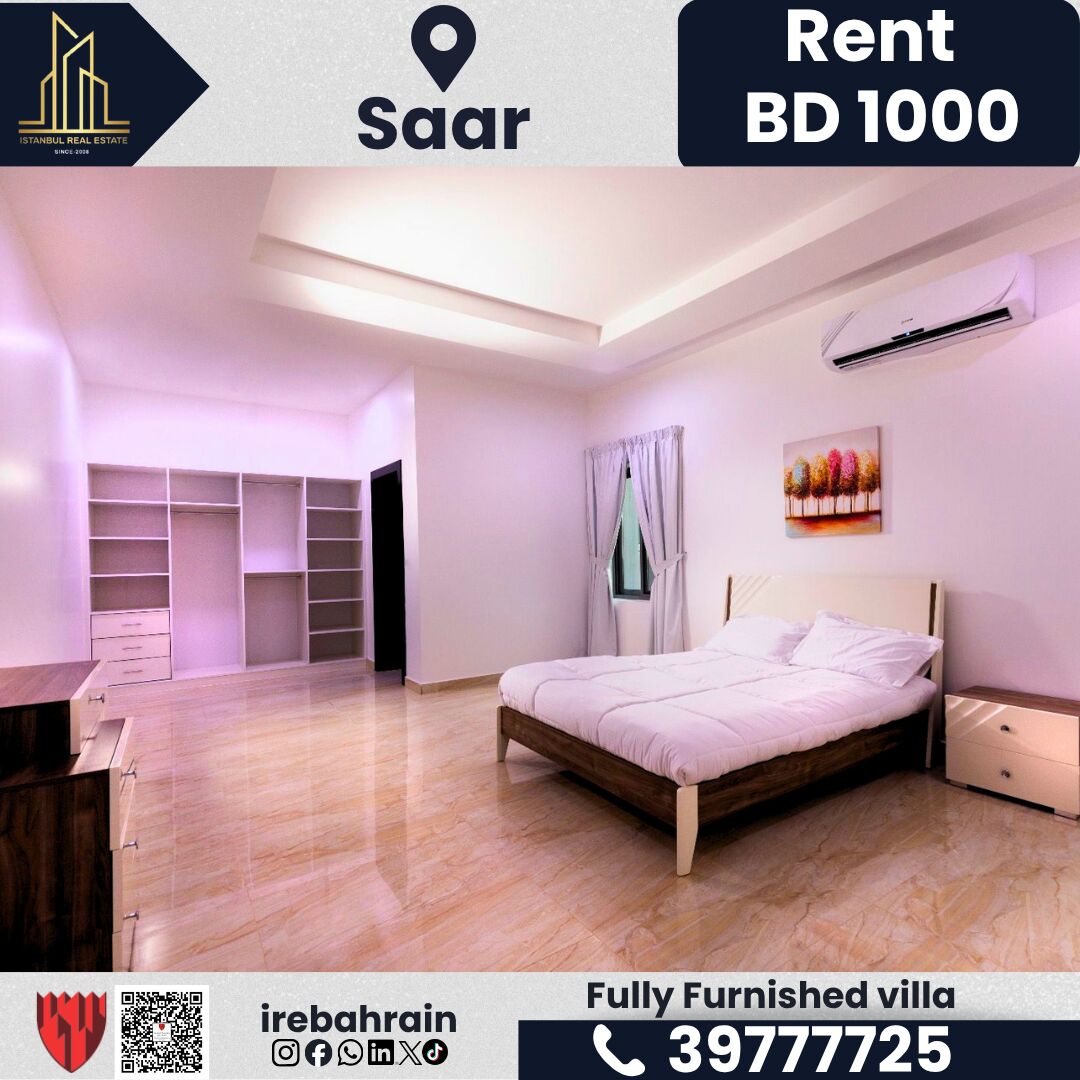 Saar, Villas, BHD 1000,  Furnished,  Fully Furnished Luxury Villa For Rent &ndash; Saar | BD 1,000/- (Inclusive Of EWA)