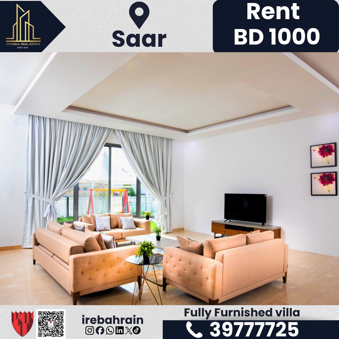 Saar, Villas, BHD 1000,  Furnished,  Fully Furnished Luxury Villa For Rent &ndash; Saar | BD 1,000/- (Inclusive Of EWA)