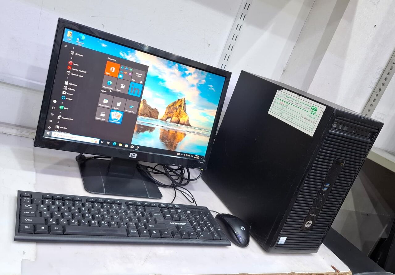 Muharraq, Computers, BHD 58,  HP Core I5 6th Generation Computer Set HP 19" HD Monitor 8GB RAM + 500GB HDD Ready To Use
