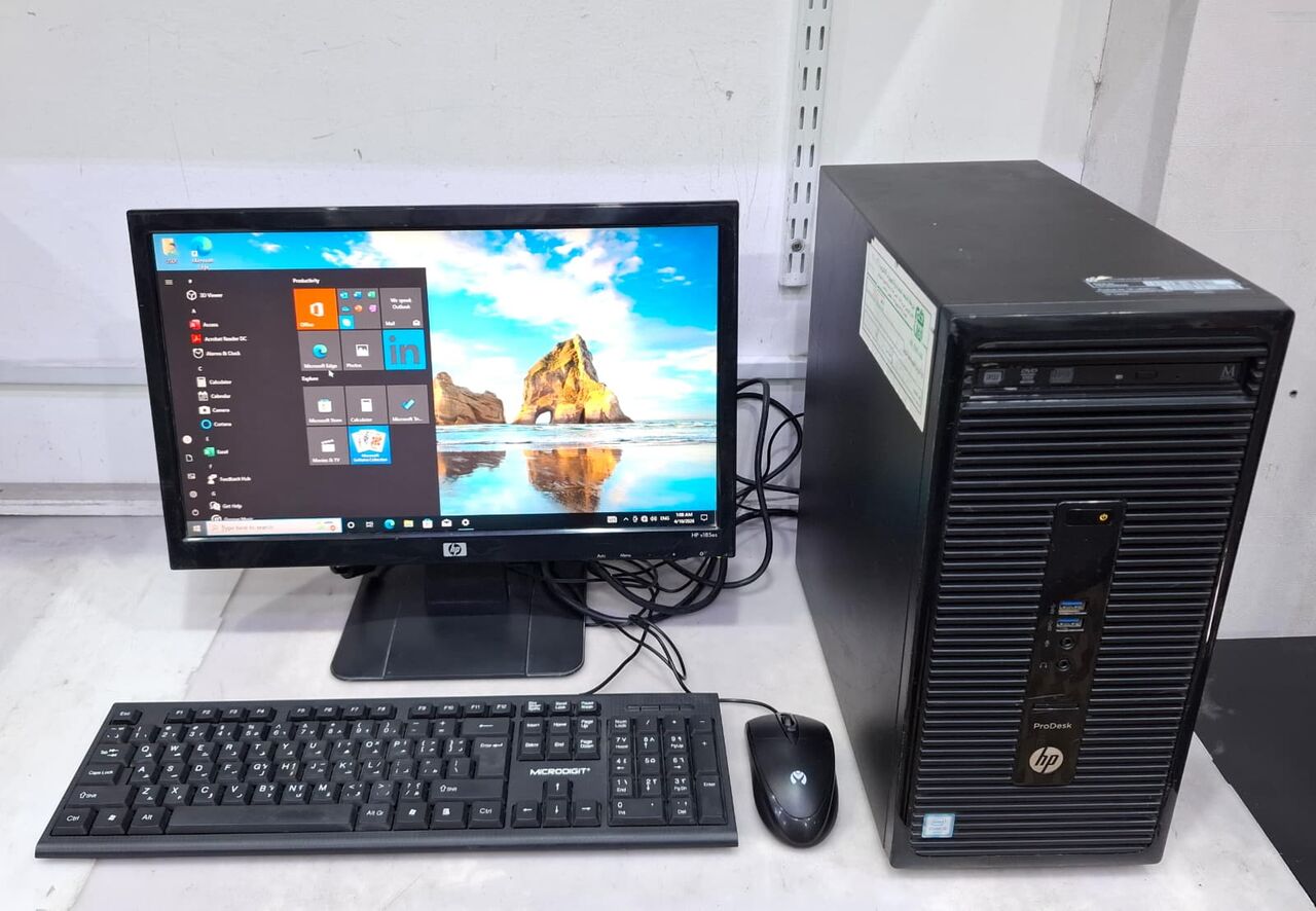 Muharraq, Computers, BHD 58,  HP Core I5 6th Generation Computer Set HP 19" HD Monitor 8GB RAM + 500GB HDD Ready To Use