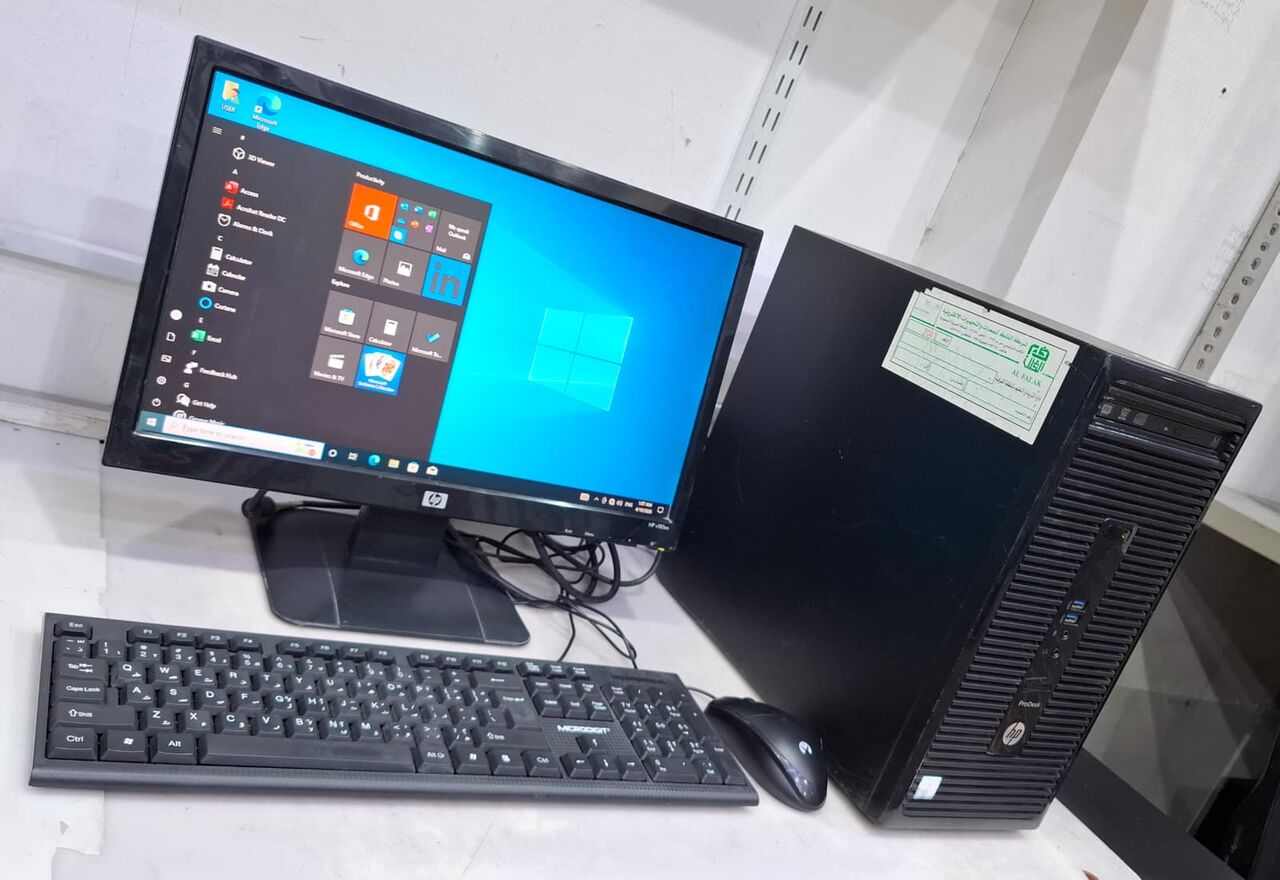 Riffa, Computers, BHD 59,  HP Core I5 6th Generation Computer Set HP 19" HD Monitor 8GB RAM + 500GB HDD Ready To Use