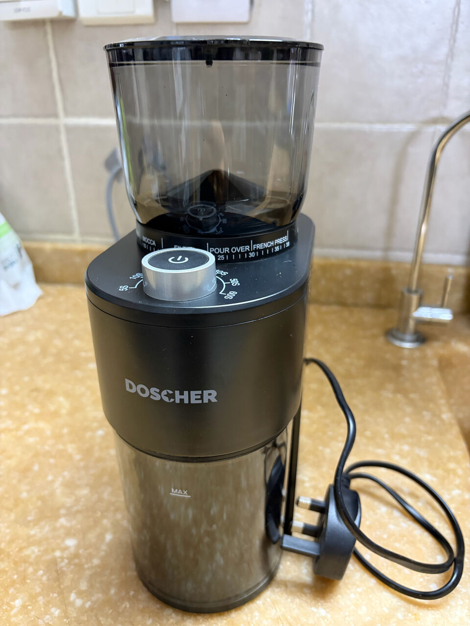 Al Rehab, Appliances, SAR 170,  DOSCHER V60 Conical Burr Coffee Grinder