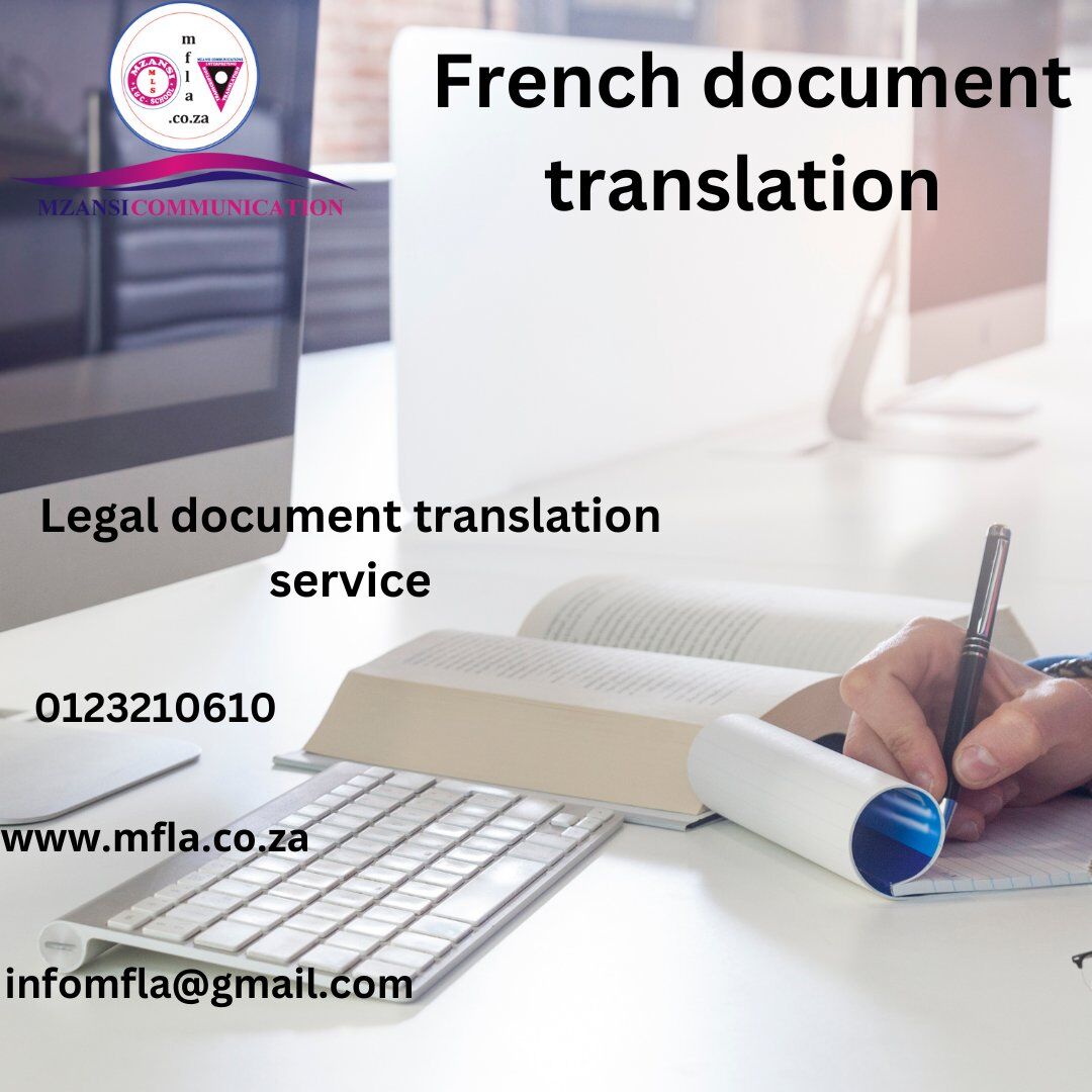Cape Town, Legal, French-English Sworn Document Translation Services