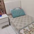 SAR 400,  Single Bed With Side Drawers & 2-Door Wardrobe &ndash; Like New