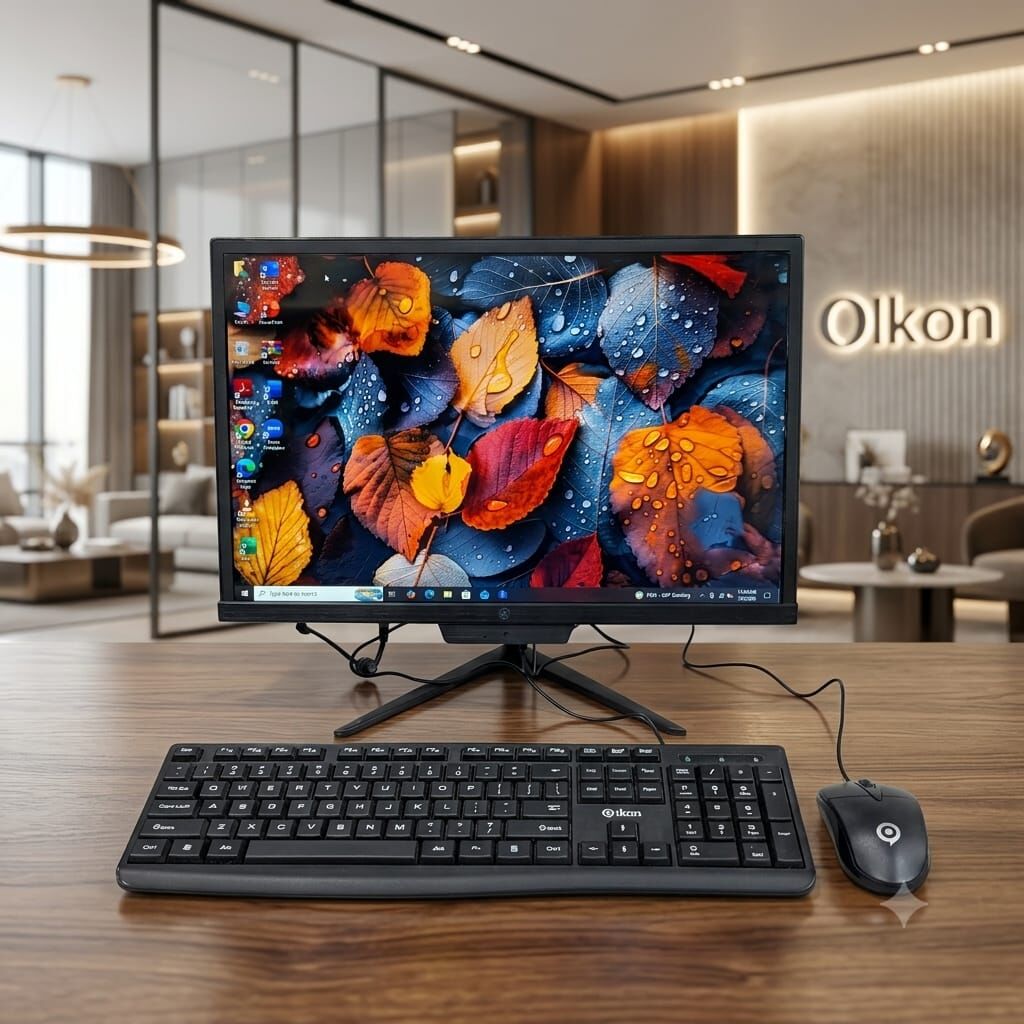 Manama, Computers, BHD 63,  Ikon Core I3 All-in-One Computer 4GB Ram 128GB SSD Built In Camera, & WIFI 19" Display