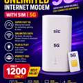 SAR 1200,  STC MODEM WITH SIM 6 Months 5g Unlimited