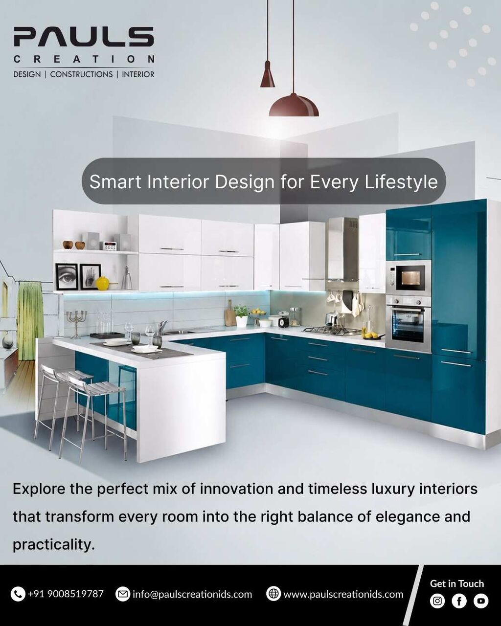Bangalore, Interior Design, Luxury Interiors In Bangalore - Pauls Creation