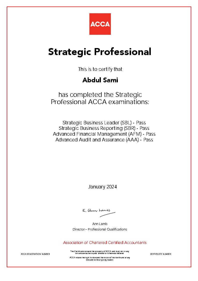 Riyadh, Job Seekers, Accountant | ACCA Affiliate | SOCPA |Finance Officer | 3+ Years | Transferable Iqama
